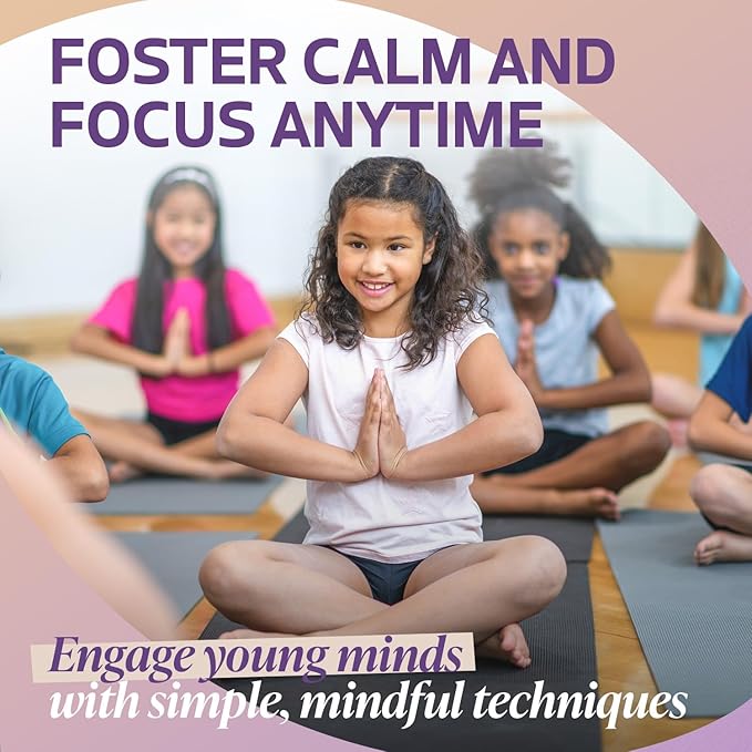 Breathing Exercise Cards for Kids, Deck for Classroom, Calm Down Corner Kit, Sensory Room, Social Emotional Yoga Games for Kids, Mindfulness Tools for Play Therapy, or Relaxation