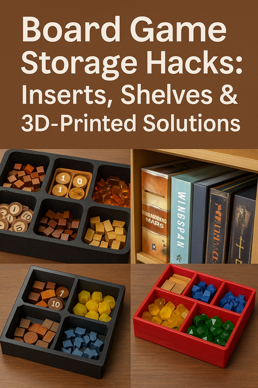 Board Game Storage Hacks: Inserts, Shelves & 3D-Printed Solutions