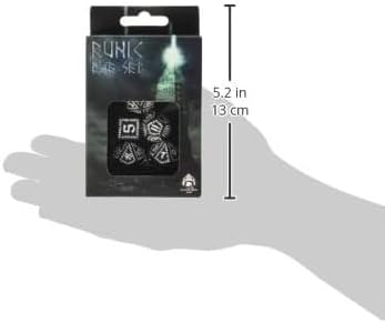 Q-Workshop Runic Dice Black/White (7) Board Game