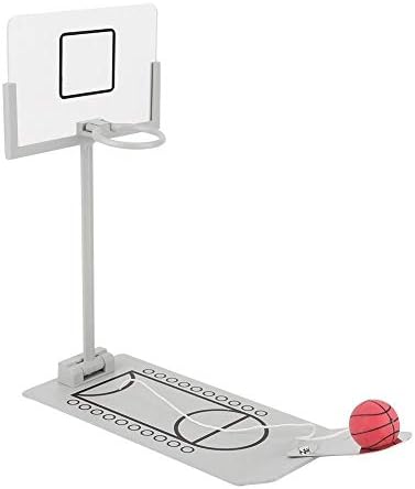 Yosoo Mini Basketball Machine, Decorating Miniature Office Desk Decorations Basketball Hoop Toy Board Game for Basketball Lovers