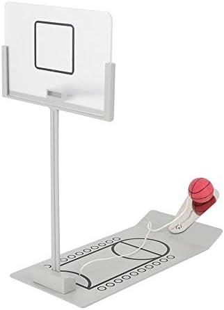 Yosoo Mini Basketball Machine, Decorating Miniature Office Desk Decorations Basketball Hoop Toy Board Game for Basketball Lovers
