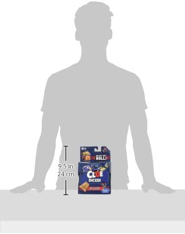 Hasbro Gaming Clue Diced Game, Easy to Learn Game, Quick Game, Portable Travel Game, Travel Game, Family Board Game, Fast Game for Kids Ages 8 and Up