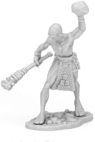 Reaper Miniatures Stone Gaint Guard Miniature 25mm Heroic Scale Bones Black
