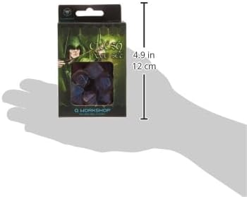 Elvish Dice Transparent/Blue (7)
