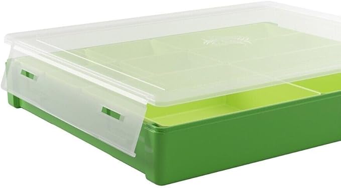Token Silo Convertible | Store & Organize Board Game Tokens | 9 Removable Trays in 3 Different Sizes | Stackable | Convenient Space-Saving Design | Lime Green Color | Made by Gamegenic (GGS22004ML)