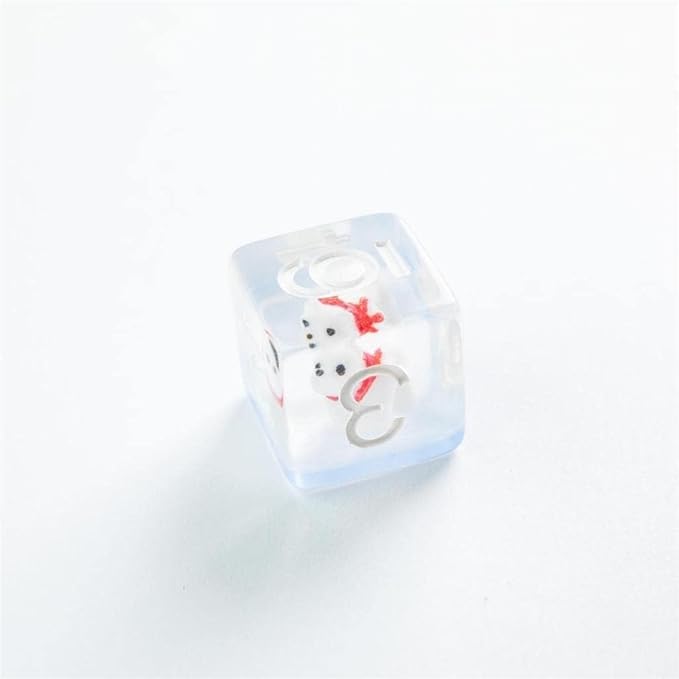 Gamegenic Embraced Series RPG Dice Set | Set of 7 Dice in a Variety of Sizes Designed for Roleplaying Games | Premium Quality Resin Dice with Unique Thematic Polar Bear Design | Made by Gamegenic