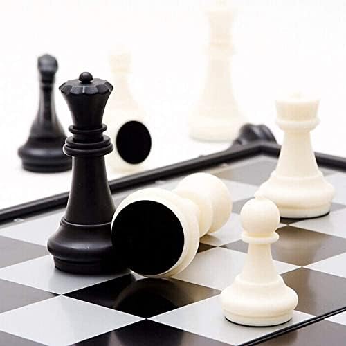 Magnetic Travel Chess Set with Folding Chess Board Educational Toys for Kids and Adults (12.6")