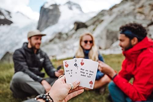 Original & Second Edition Bundle Conversation Starters by Basecamp Cards- 52+2 Family Friendly Unique Questions - Family Conversation Cards - Playing Cards