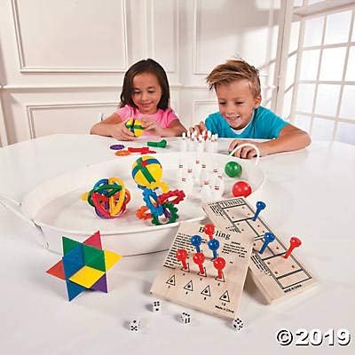 Wooden Peg Board Game Variety Pack - Set of 12 - Variety of Old School and Old Fashioned Games