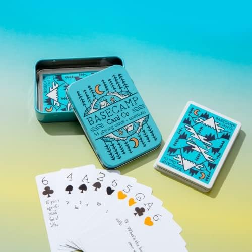 Original & Second Edition Bundle Conversation Starters by Basecamp Cards- 52+2 Family Friendly Unique Questions - Family Conversation Cards - Playing Cards