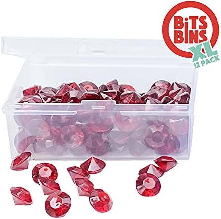 BitsBins Board Game Piece Storage and Organizers, Accessories that Organize Tokens and Components Both in the Game Box and During Game Play | Includes 12 BitsBins XL's | Measures 3.5" X 2.4" X 1.4"