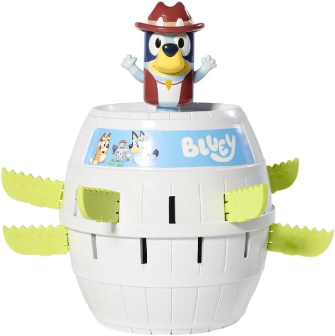 TOMY Games Pop Up Bluey Kids Game - Preschool Games and Bluey Toys for Family Game Night - Classic Board Games - Kids Toys for 2-4 Players - Ages 4 Years and Up