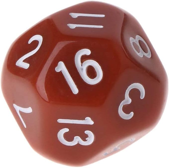 10 Pcs Polyhedral Dice for Dungeons and Dragons 16 Sided Dice Set Polyhedral Dice with Other Table Games with Random Multi Colored Assortment Playing