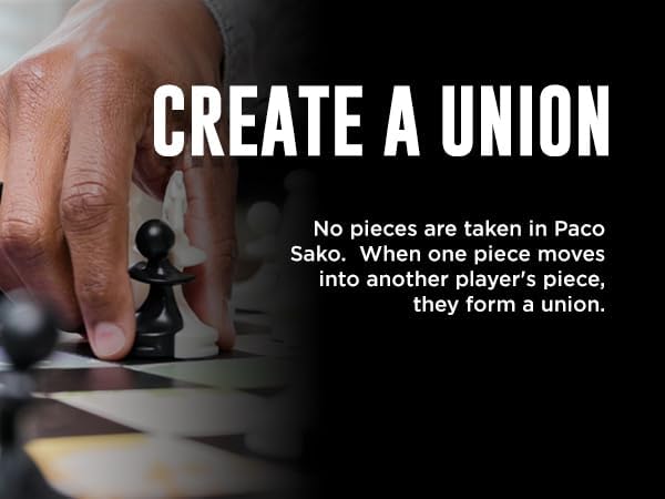 PacoSako Peace Chess Game, Super Fun for Chess Lovers, Make Peace While Playing Chess, not War - Chess Set Board Game for Peace Makers | 2-Players
