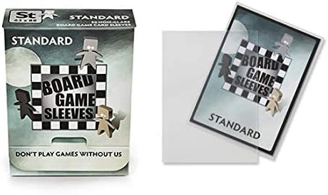 10 Packs Arcane Tinmen Non-Glare Board Game Sleeves 50 ct Standard Size Card Sleeves Display Case