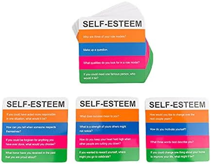 Open Spaces Totika Self Esteem Game with 48 Question Card Deck - A Game of Fun, Skill and Communication