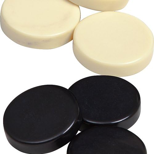 Bello Games Uria Stone Backgammon Checkers-Black 1 1/4"