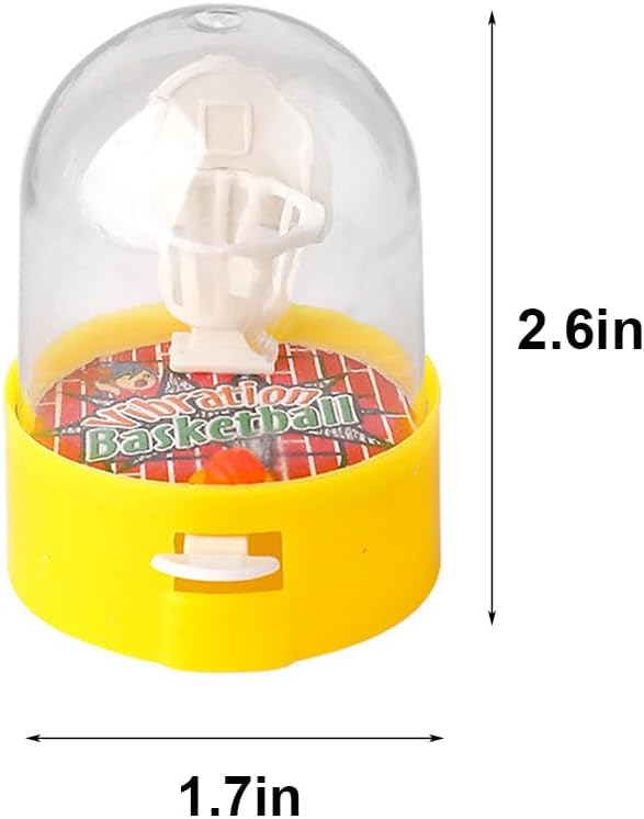 24 Pack Mini Finger Basketball Shooting Game, Basketball Party Supplies Favors Handheld Desktop Table Basketball Game Toys Fidget Game Birthday Party Decorations Supplies Random Color
