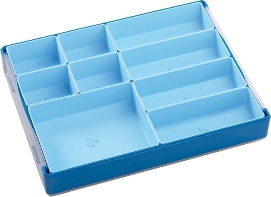 Token Silo Convertible | Store & Organize Board Game Tokens | 9 Removable Trays in 3 Different Sizes | Stackable| Convenient Space-Saving Design | Blue Color | Made by Gamegenic (GGS22002ML)