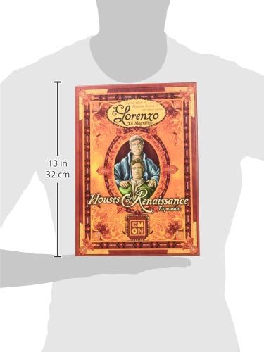 CMON Lorenzo il Magnifico: Houses of Renaissance Expansion | Strategy Board Game for Teens and Adults| Ages 14 and up | 2 to 5 Players | Average Playtime 60 to 120 Minutes | Made by Cranio Creations