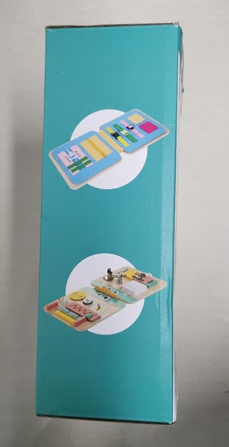 17 for 1 Wooden Busy Board for Kids, Montessori Toys for 2 3 4 Years Old, Eduacational Activity Sensory Board, Multifunctinal Learning Toys for Toddlers Age 2-4, Fine Motor Skill