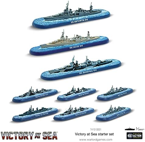 Warlord Victory at Sea Battle for The Pacific War Game - Role Playing Strategy Board Games for Adults, Table Top WWII Strategic Wargaming Kit - Tabletop Military History RPG with Terrain