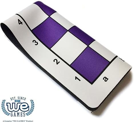 WE Games Mousepad Chess Board 20 in. Purple Color with Classic Design – Premium Tournament Chess Mat, Perfect Travel Chess Board for Adults