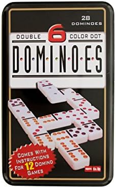 6 Color Dot Dominoes Game Set