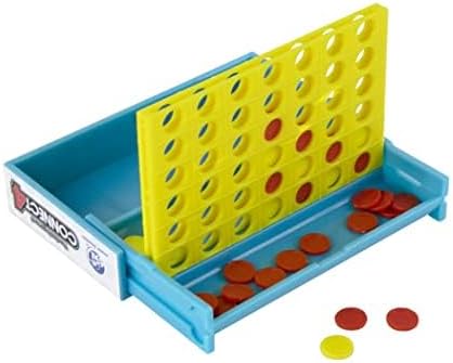 World's Smallest Connect 4 Board Game, Miniature Classic Game with Grid, Case & Tokens, Fun for All Ages, Family Games for Kids, Perfect for Stocking Stuffers, Easter Baskets, Party Favors, Ages 6+