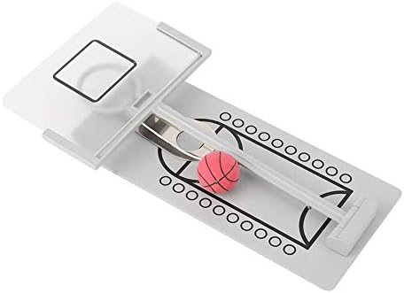 Yosoo Mini Basketball Machine, Decorating Miniature Office Desk Decorations Basketball Hoop Toy Board Game for Basketball Lovers
