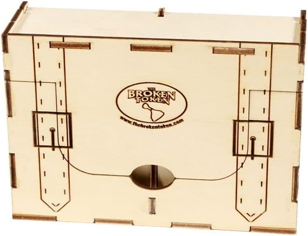 The Broken Token Game Organizer Compatible with Lost Ruins of Arnak - Wooden Game Organizing Box with Multiple Trays