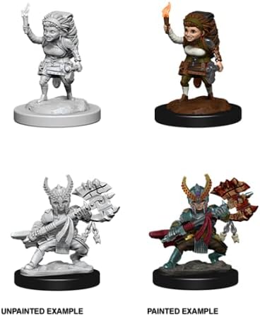 NECA D&D Nolzurs Marvelous Unpainted Miniatures: Wave 6: Female Halfing Fighter