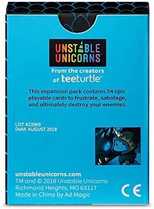 Unstable Unicorns Dragons Expansion Pack - designed to be added to your Unstable Unicorns Card Game
