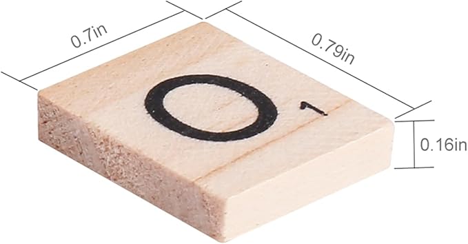 100 Pcs Wood Scrabble Tiles Scrabble Letters 1 Complete Sets of Wood Tiles - Perfect for Crafts, Letter Tiles, Spelling by Clever Delights