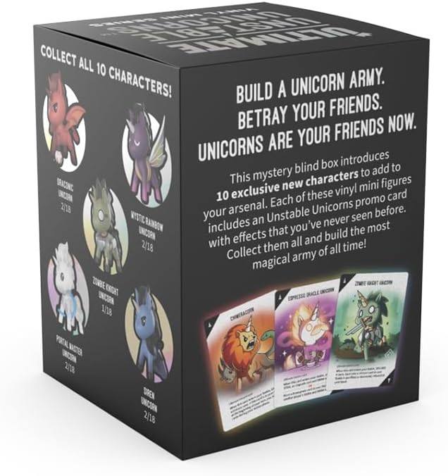 Unstable Unicorns Ultimate Vinyl Figure Mystery Box - Includes Special Promo Card!