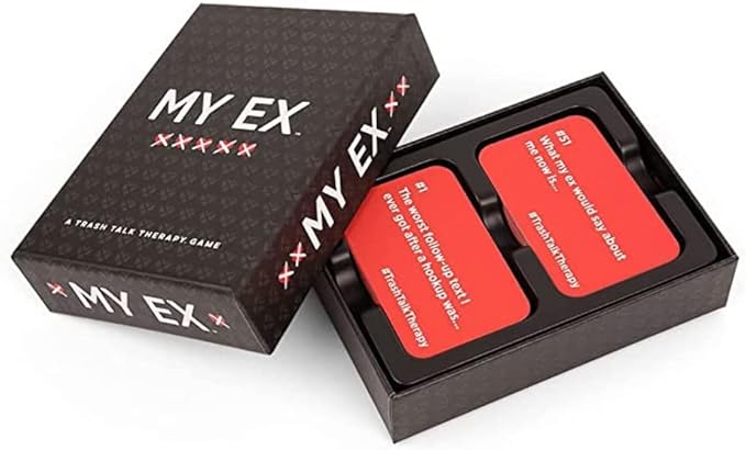 DSS Games My Ex [A Deck of Conversation Starters] - to Trash Talk Your Ex at Girls Night. Share Relatable Stories of Relationships Gone Wrong
