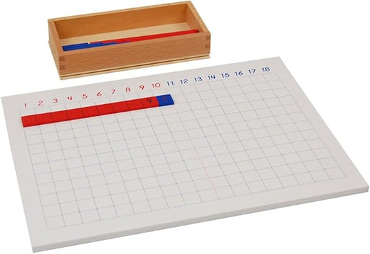 Montessori Math Materials Addition Strip Board for Preschool Early Learning Tool