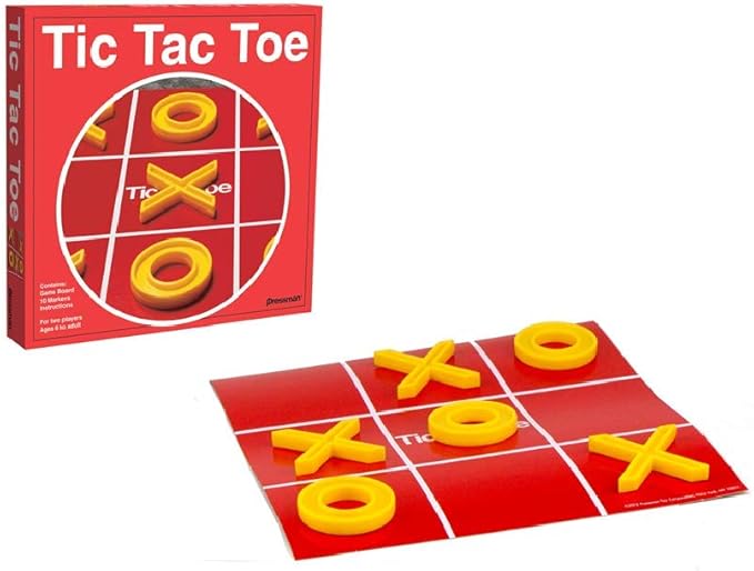 Pressman Tic Tac Toe - The Classic Game of X's and O's for 72 months to 180 months