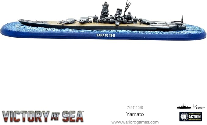 WarLord Victory at Sea Yamato Imperial Japanese Navy War Game - Role Playing Strategy Board Games for Adults, Table Top WWII Strategic Wargaming Kit - Tabletop Military History RPG with Terrain