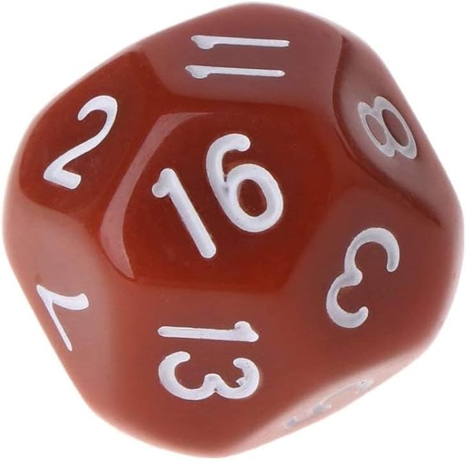 5Pcs Multicolour Polyhedral Dice for Dungeons and Dragons 16 Sided Dice Set Polyhedral Dice with Other Table Games with Random Multi Colored Assortment Playing Dice,Dice and Accessories