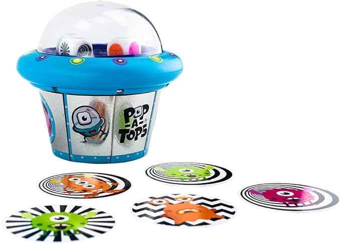 Pop-A-Tops — Match-A-Martian — Travel-Friendly Game With Pop-up Dice Fun — For Kids Ages 6 and Up
