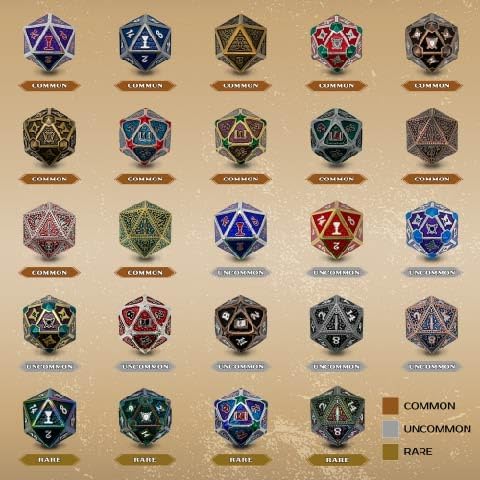 Norse Foundry Mystery 1st Edition D20 Series: D20 Die for RPG, DND, Pathfinder-Premium Craftsmanship, 25mm Intricate Metal Stylish Design