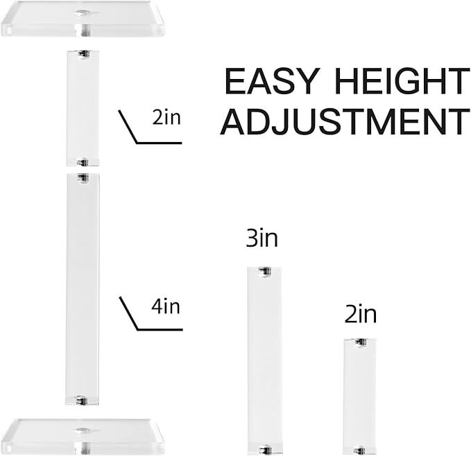 Kalami 2 Sets Flying Miniatures Magnetic Combat Riser for DND with 2" Base, 3D Single Flyer Riser for TTRPGS and Board Games