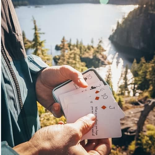 Original & Second Edition Bundle Conversation Starters by Basecamp Cards- 52+2 Family Friendly Unique Questions - Family Conversation Cards - Playing Cards