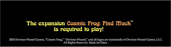 Devious Weasel Games: Cosmic Frog: Gluttony Pack - Expansion to Find Muck, Includes 18 New Cards, Strategy Board Game, Collection-Combat-Theft