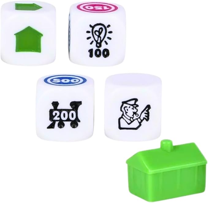 MONOPOLY Diced: Easy to Learn, Quick and Portable Travel Board Game for Kids Ages 8 and Up