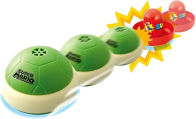Super Mario Hover Shell Strike - Tabletop or Floor Multiplayer Sports Game for Ages 4+