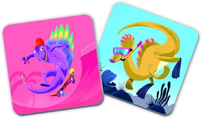 Ravensburger Dinosaur Sports Memory Game for Girls & Boys Ages 3 to 5–A Fun & Fast Dino Memory Game