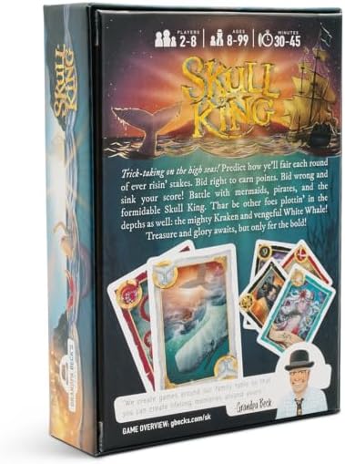 Grandpa Beck's Games Skull King - The Ultimate Pirate Trick Taking Card Game | from The Creators of Cover Your Assets | 2-8 Players Ages 8+