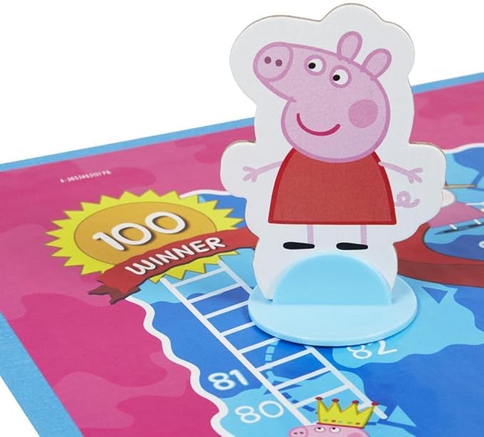 Hasbro Gaming Chutes and Ladders: Peppa Pig Edition Board Game for Kids Ages 3 and Up, Preschool Games for 2-4 Players